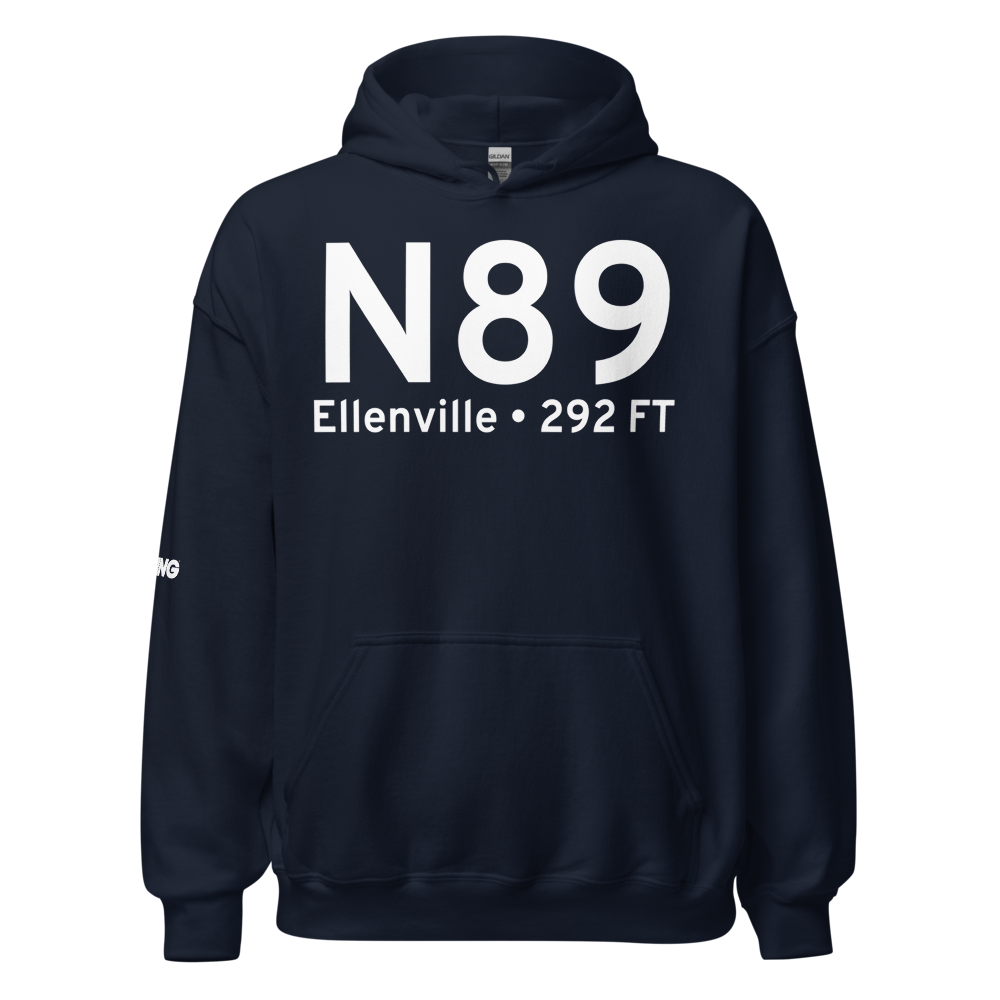 Ellenville (KN89) Airport Hoodie Sweatshirt 