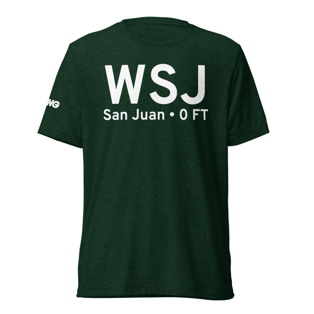 San Juan (WSJ) Airport Tri-blend T-Shirt 