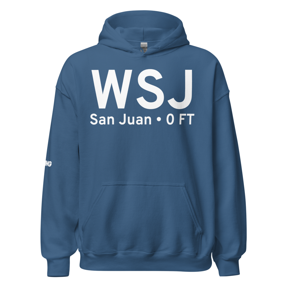 San Juan (WSJ) Airport Hoodie Sweatshirt 