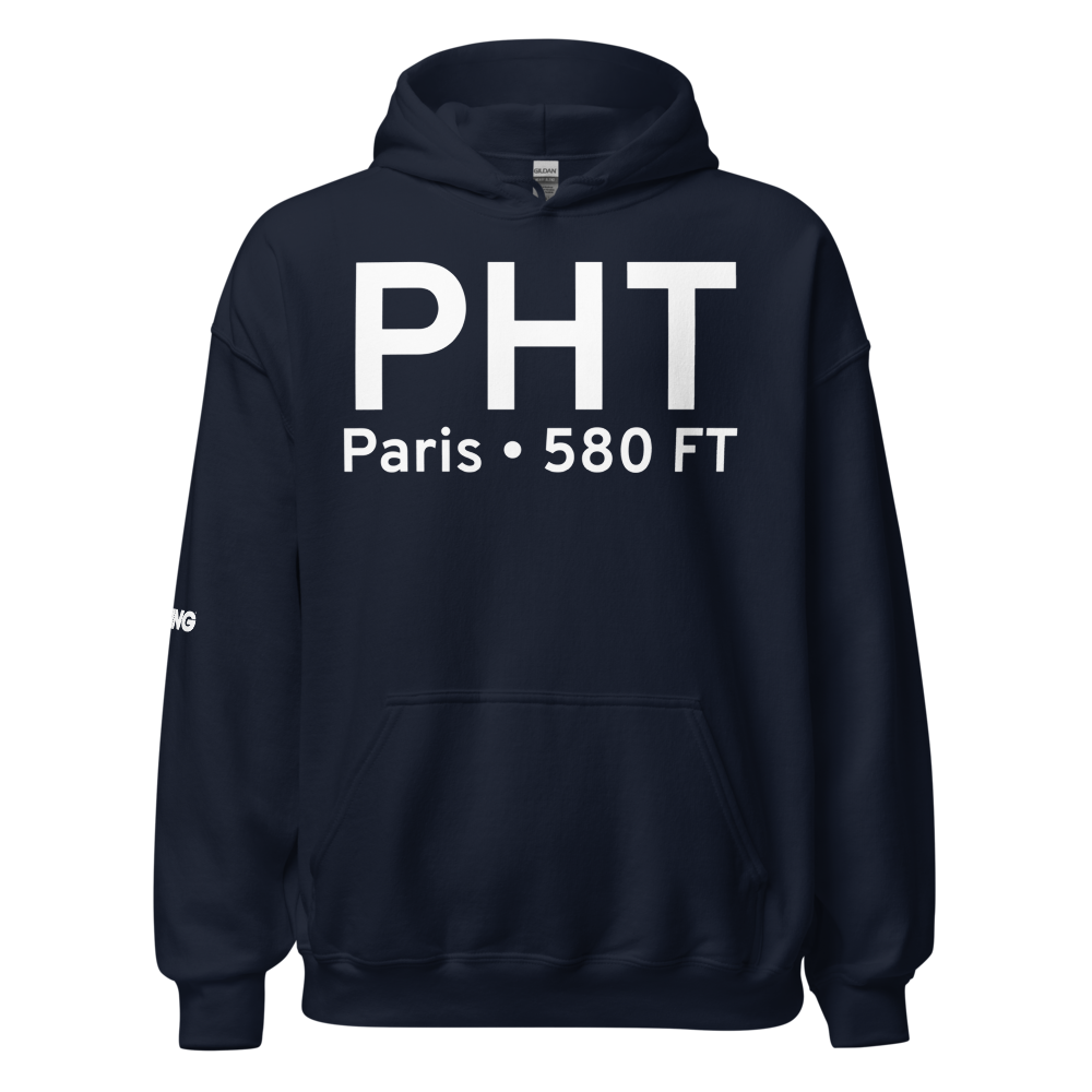 Paris (KPHT) Airport Hoodie Sweatshirt 