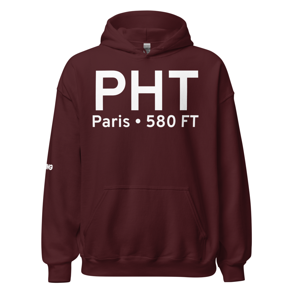 Paris (KPHT) Airport Hoodie Sweatshirt 