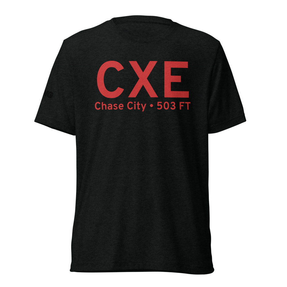 Chase City (KCXE) Airport Tri-blend T-Shirt 