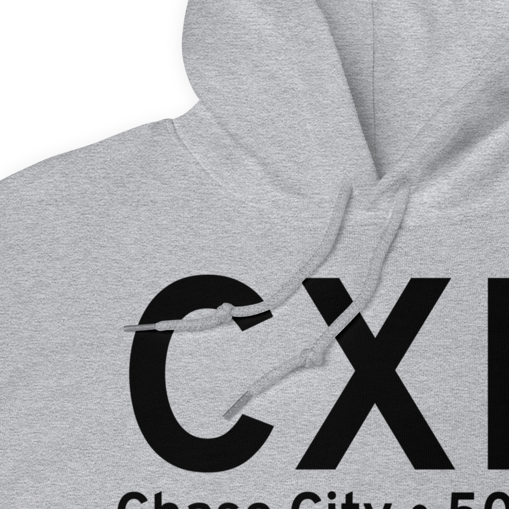 Chase City (KCXE) Airport Hoodie Sweatshirt 