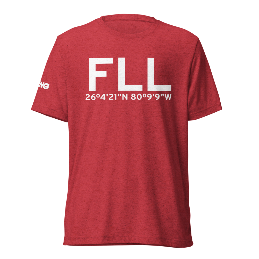 Fort Lauderdale (KFLL) Airport Tri-blend T-Shirt 