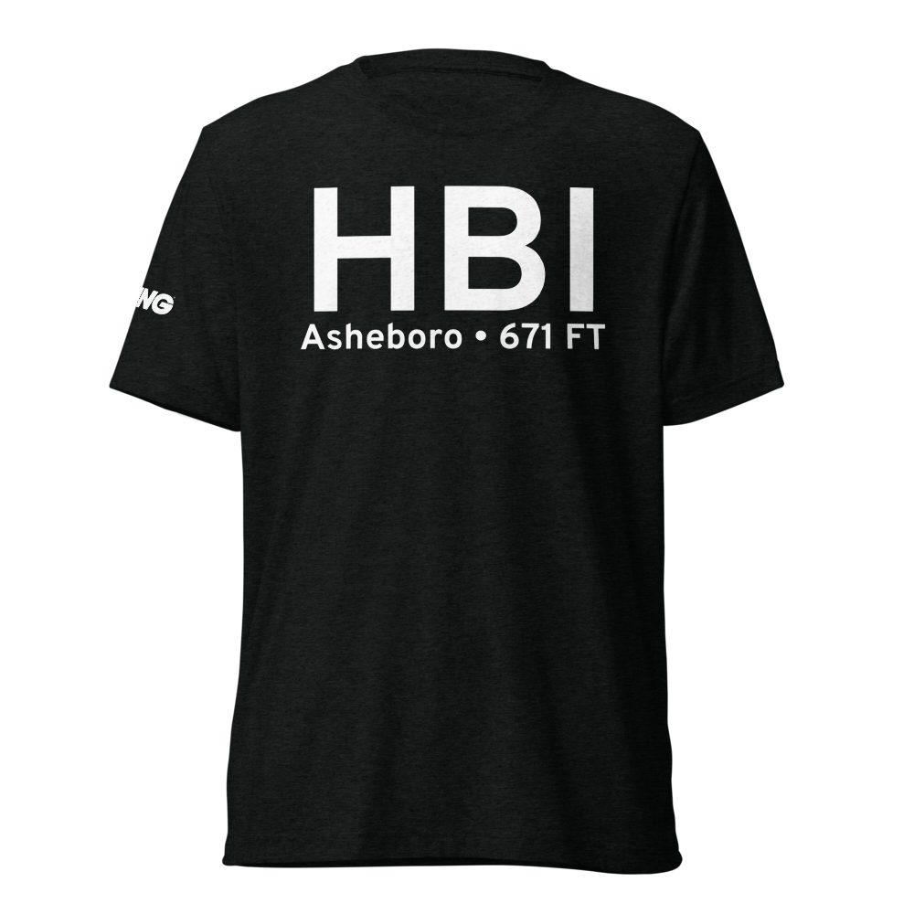 Asheboro (KHBI) Airport Tri-blend T-Shirt 