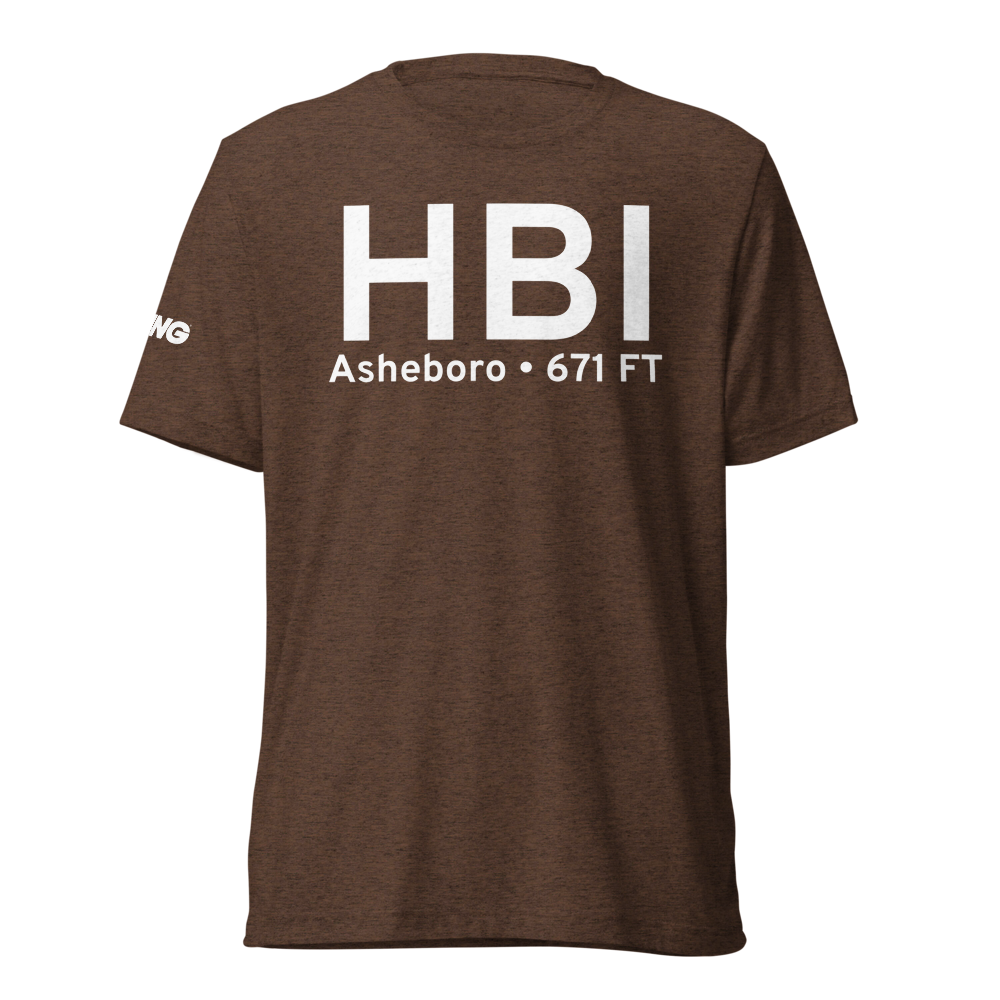 Asheboro (KHBI) Airport Tri-blend T-Shirt 