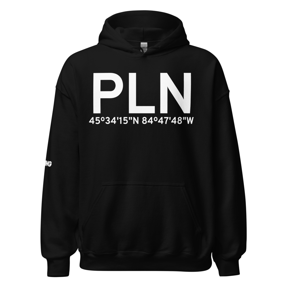 Pellston (KPLN) Airport Hoodie Sweatshirt 