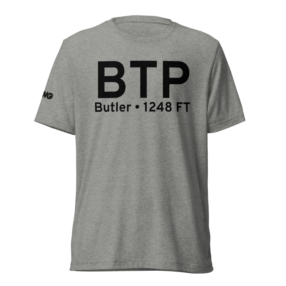Butler (KBTP) Airport Tri-blend T-Shirt 
