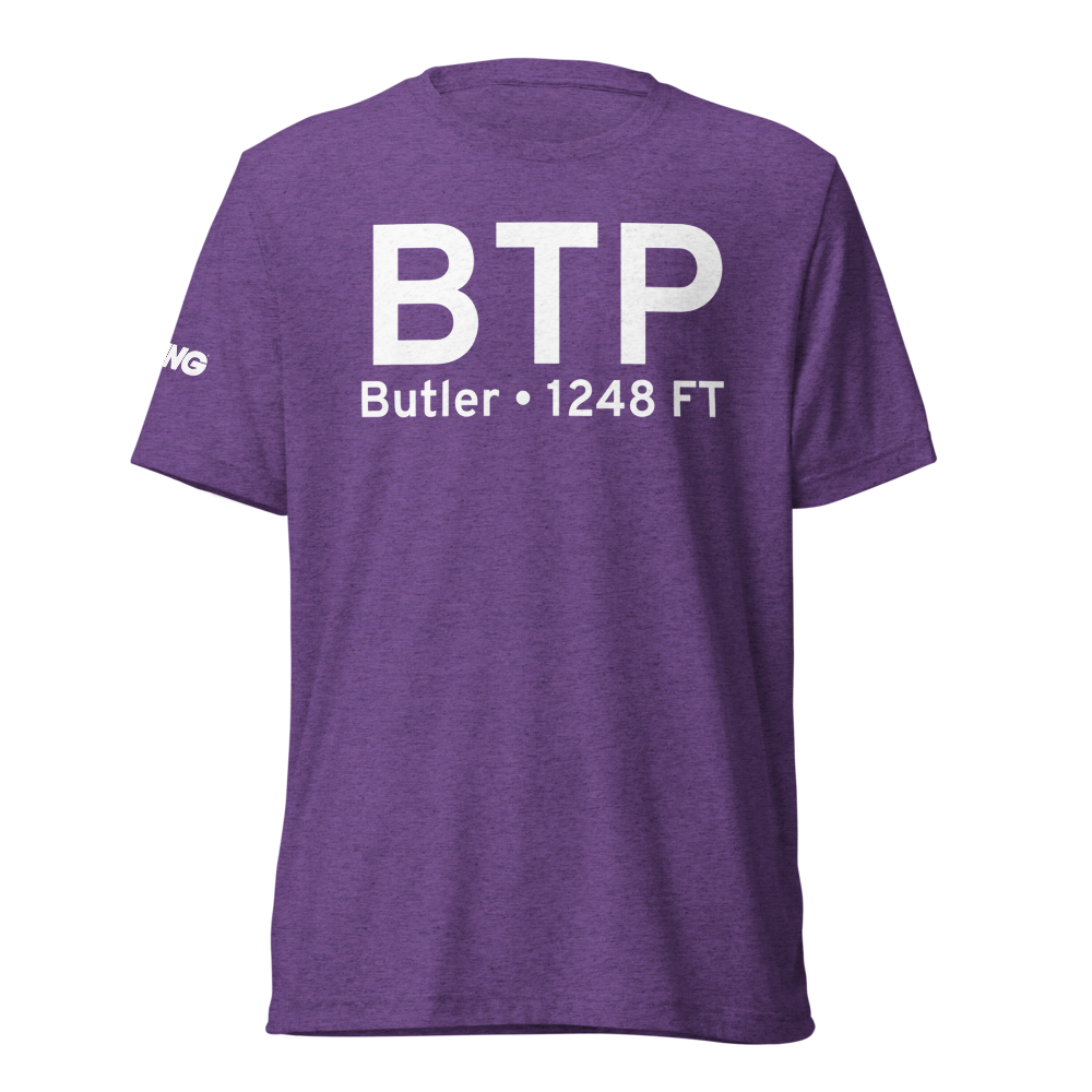 Butler (KBTP) Airport Tri-blend T-Shirt 