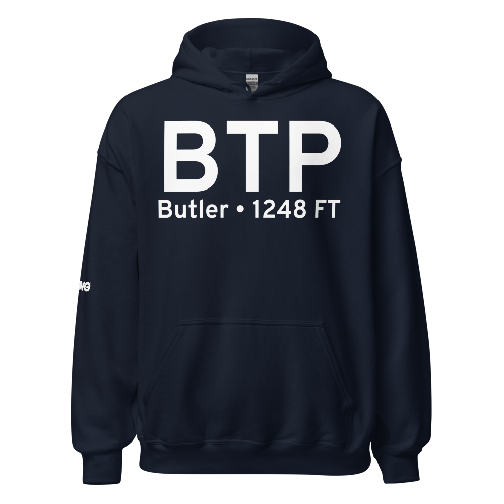 Butler (KBTP) Airport Hoodie Sweatshirt 
