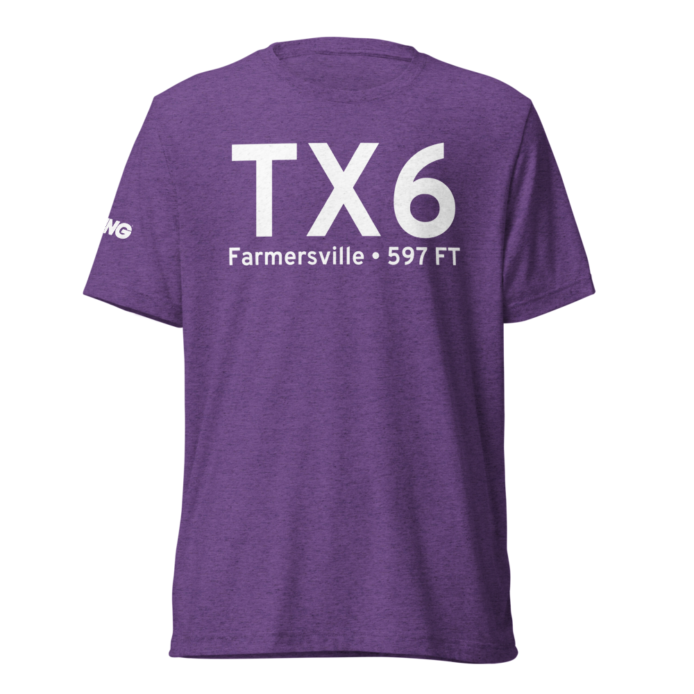 Farmersville (US-0459) Airport Tri-blend T-Shirt 