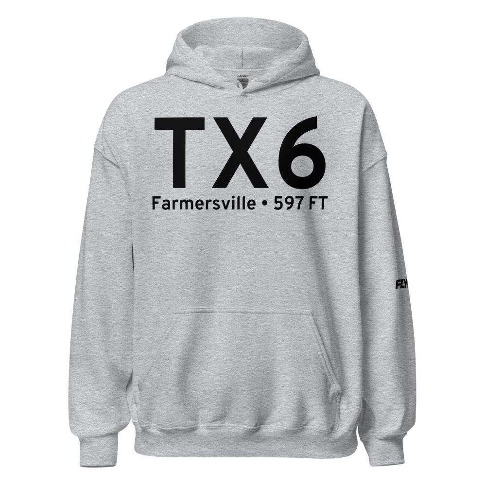 Farmersville (US-0459) Airport Hoodie Sweatshirt 