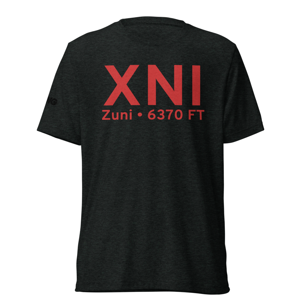 Zuni (KXNI) Airport Tri-blend T-Shirt 