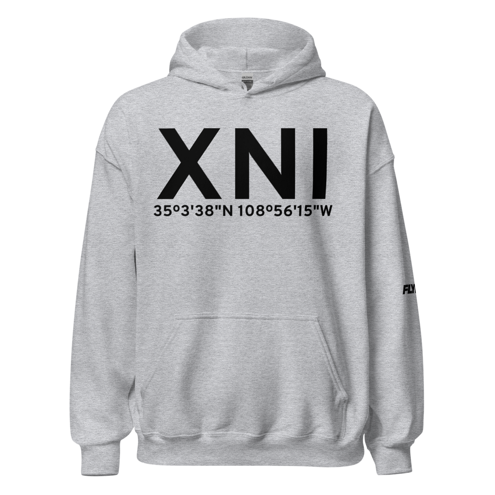 Zuni (KXNI) Airport Hoodie Sweatshirt 