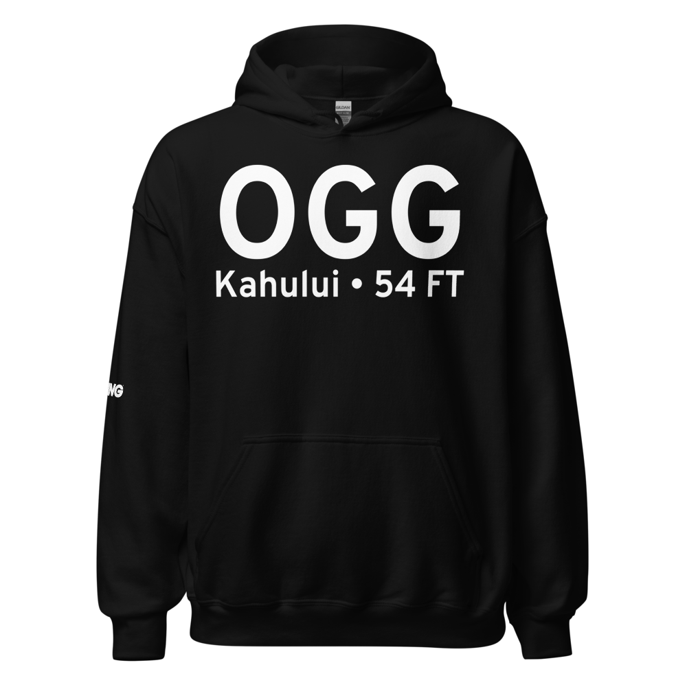 Kahului (PHOG) Airport Hoodie Sweatshirt 