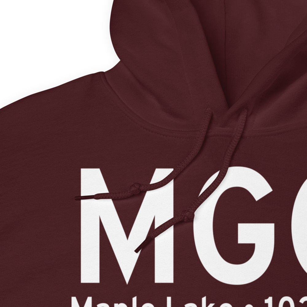Maple Lake (KMGG) Airport Hoodie Sweatshirt 