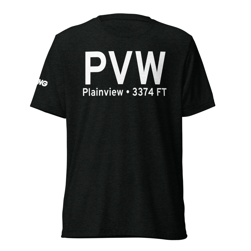 Plainview (KPVW) Airport Tri-blend T-Shirt 