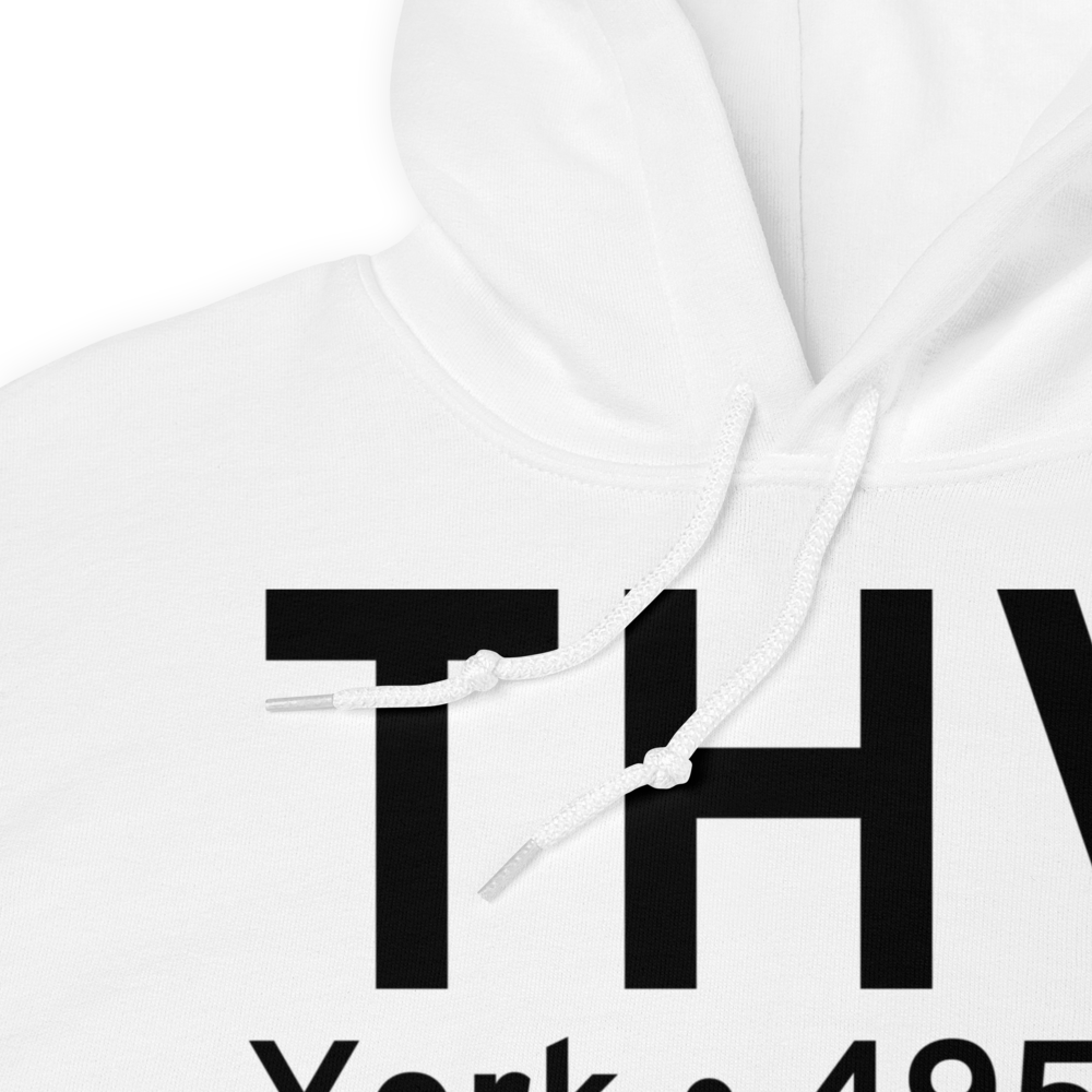 York (KTHV) Airport Hoodie Sweatshirt 