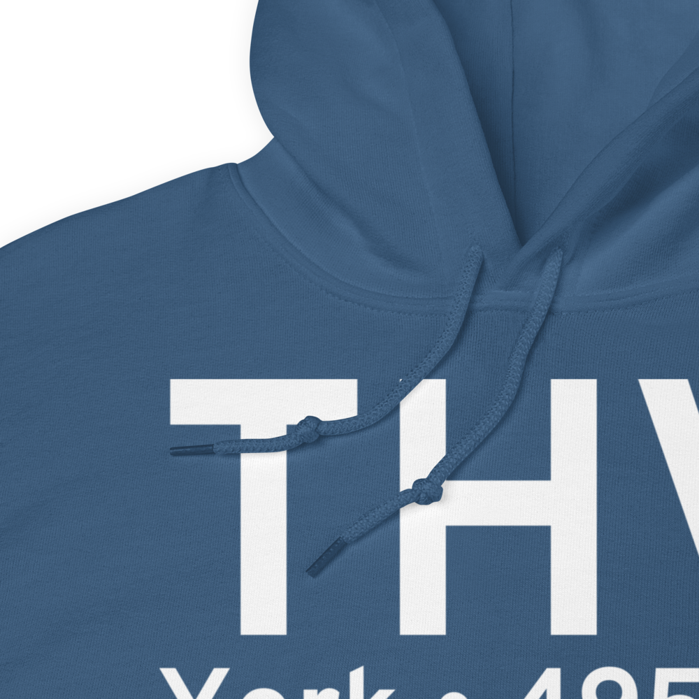 York (KTHV) Airport Hoodie Sweatshirt 