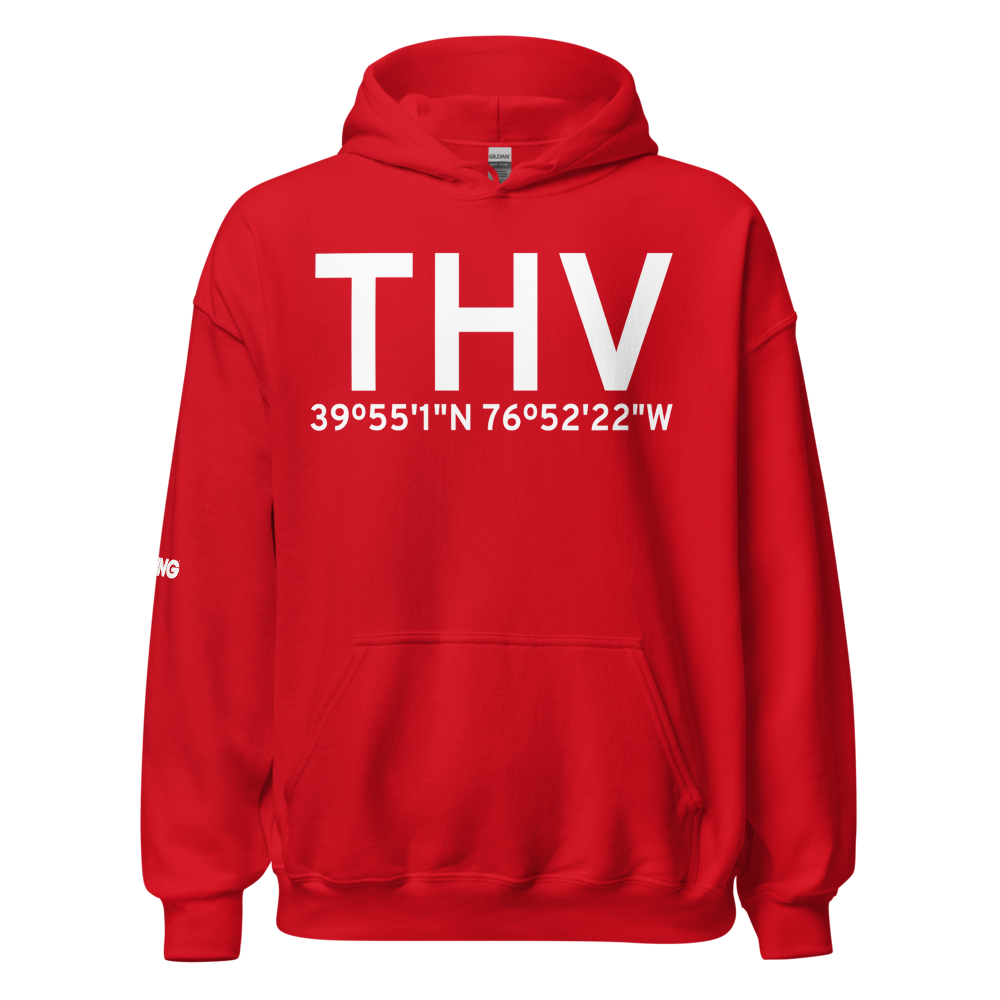 York (KTHV) Airport Hoodie Sweatshirt 