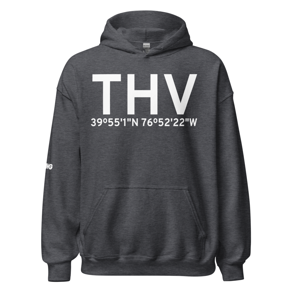 York (KTHV) Airport Hoodie Sweatshirt 