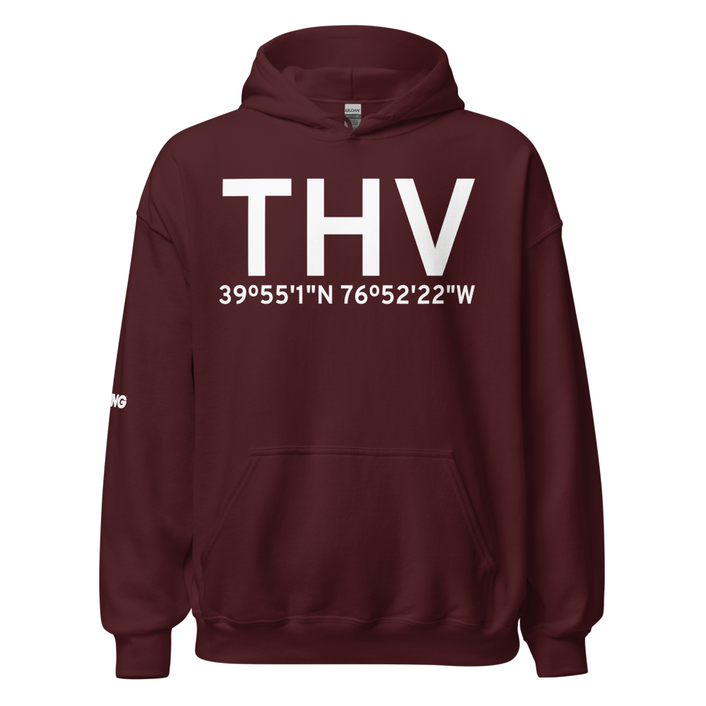 York (KTHV) Airport Hoodie Sweatshirt 