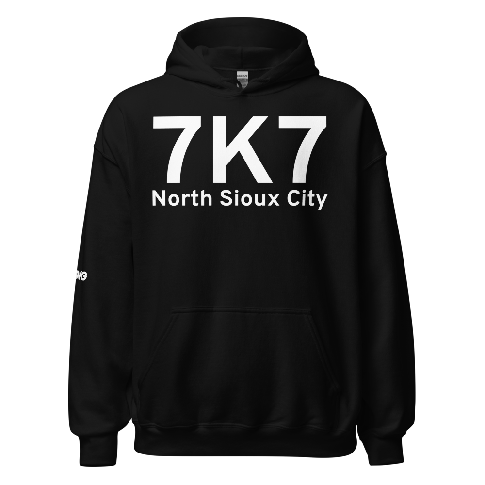 North Sioux City (7K7) Airport Hoodie Sweatshirt 