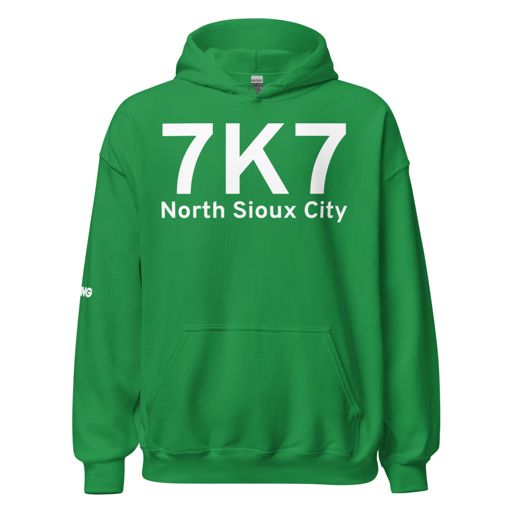 North Sioux City (7K7) Airport Hoodie Sweatshirt 