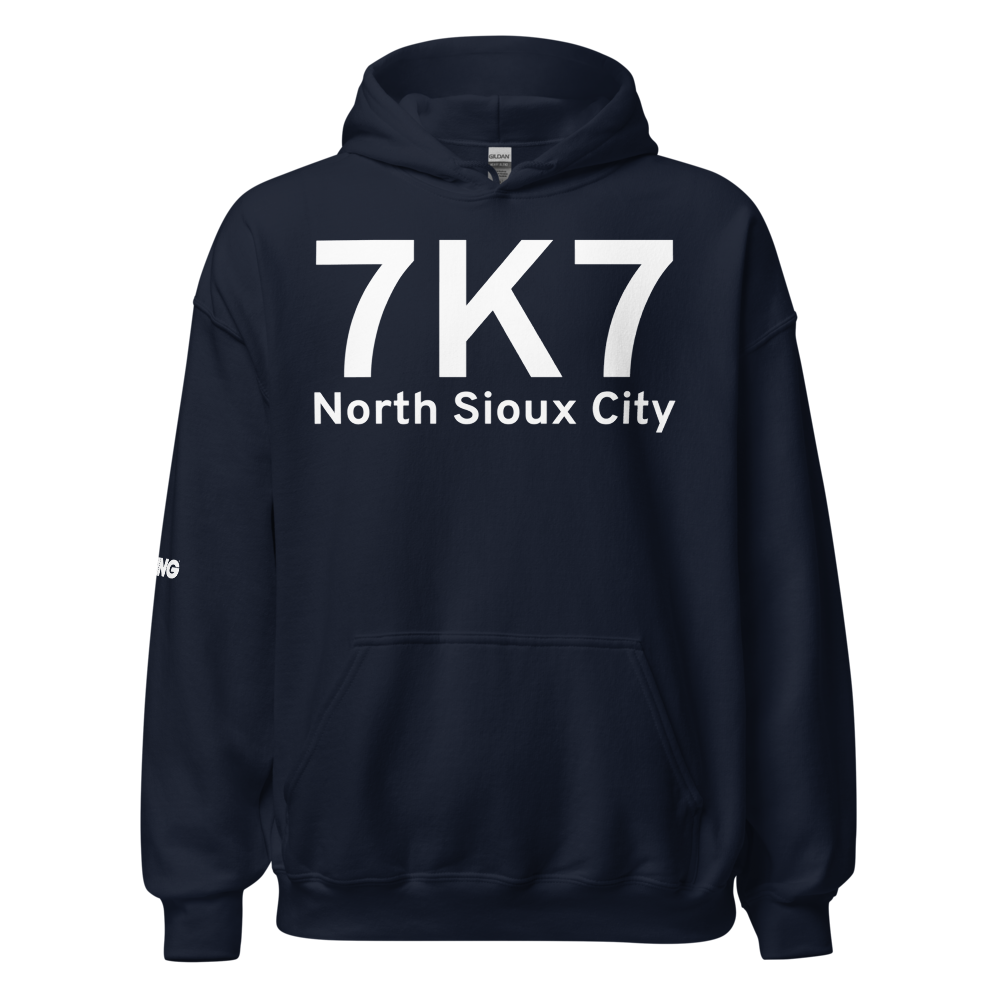North Sioux City (7K7) Airport Hoodie Sweatshirt 