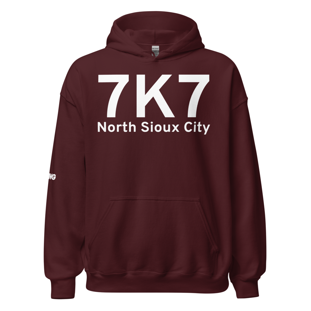 North Sioux City (7K7) Airport Hoodie Sweatshirt 