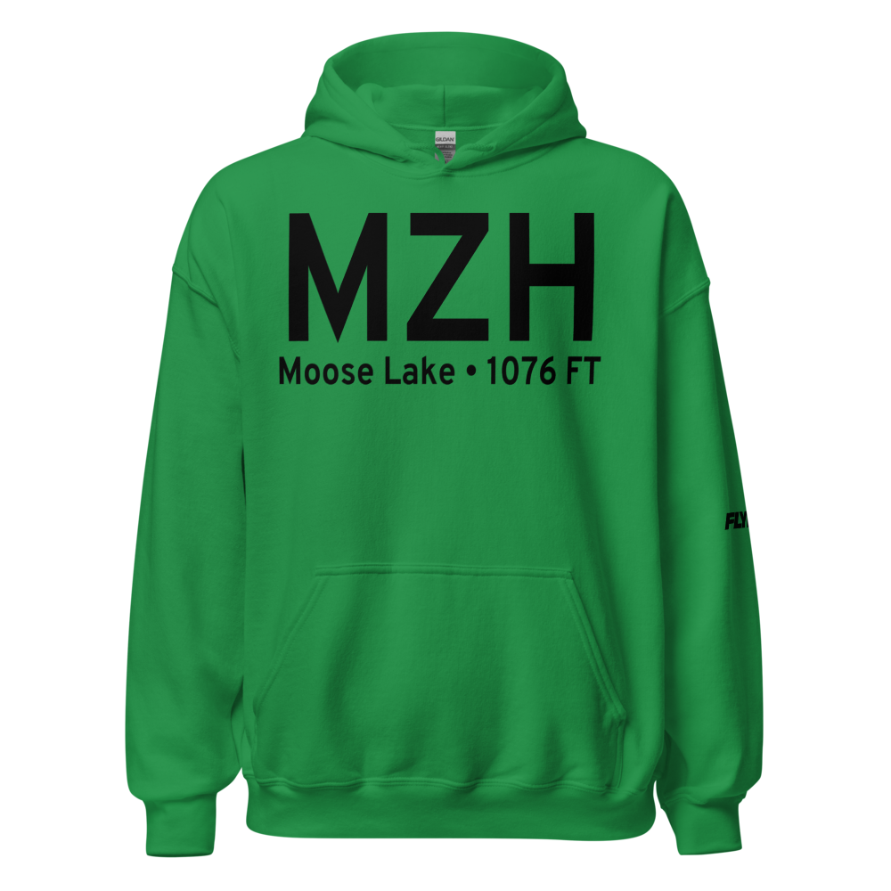 Moose Lake (KMZH) Airport Hoodie Sweatshirt 