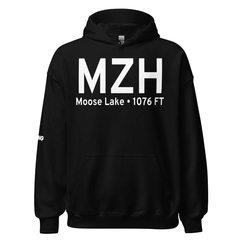 Moose Lake (KMZH) Airport Hoodie Sweatshirt 