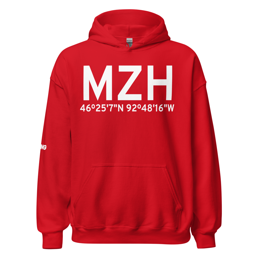 Moose Lake (KMZH) Airport Hoodie Sweatshirt 