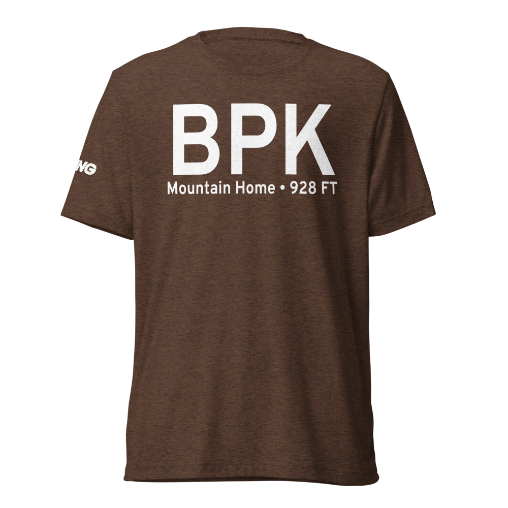 Mountain Home (KBPK) Airport Tri-blend T-Shirt 