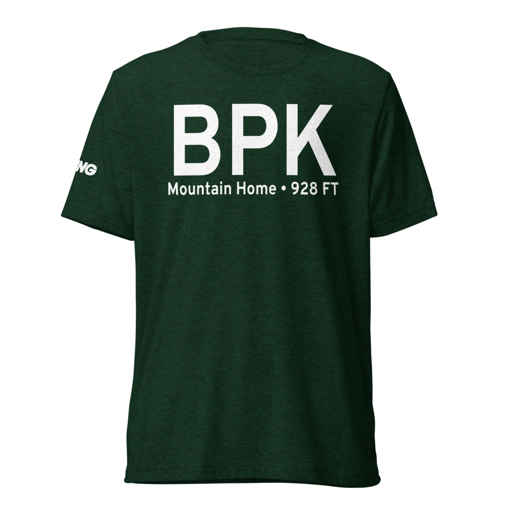 Mountain Home (KBPK) Airport Tri-blend T-Shirt 