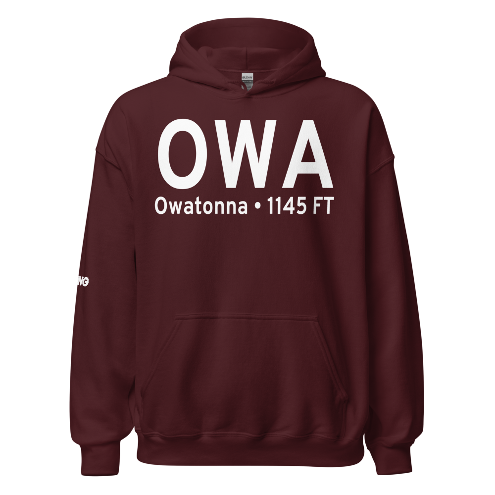 Owatonna (KOWA) Airport Hoodie Sweatshirt 