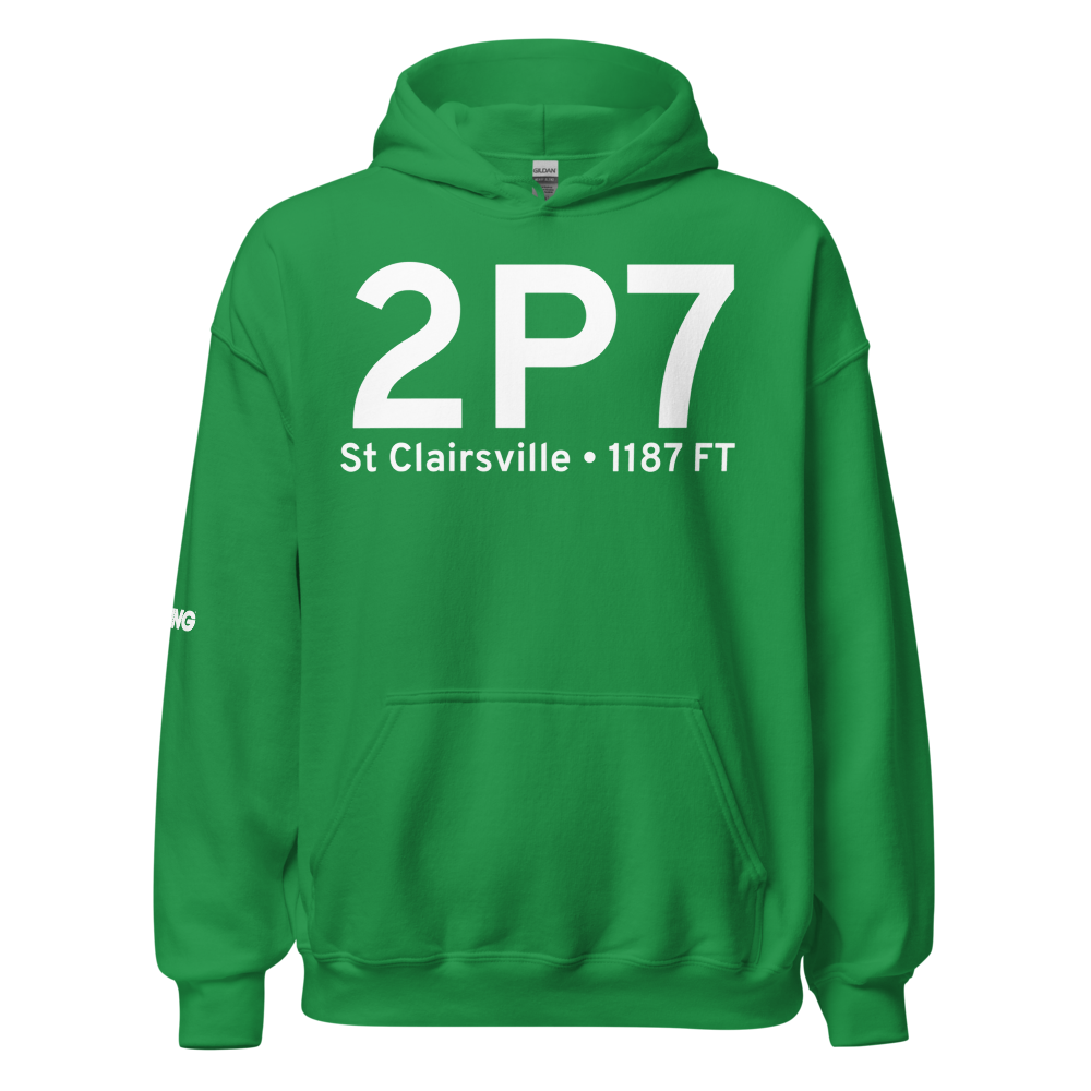 St Clairsville (2P7) Airport Hoodie Sweatshirt 