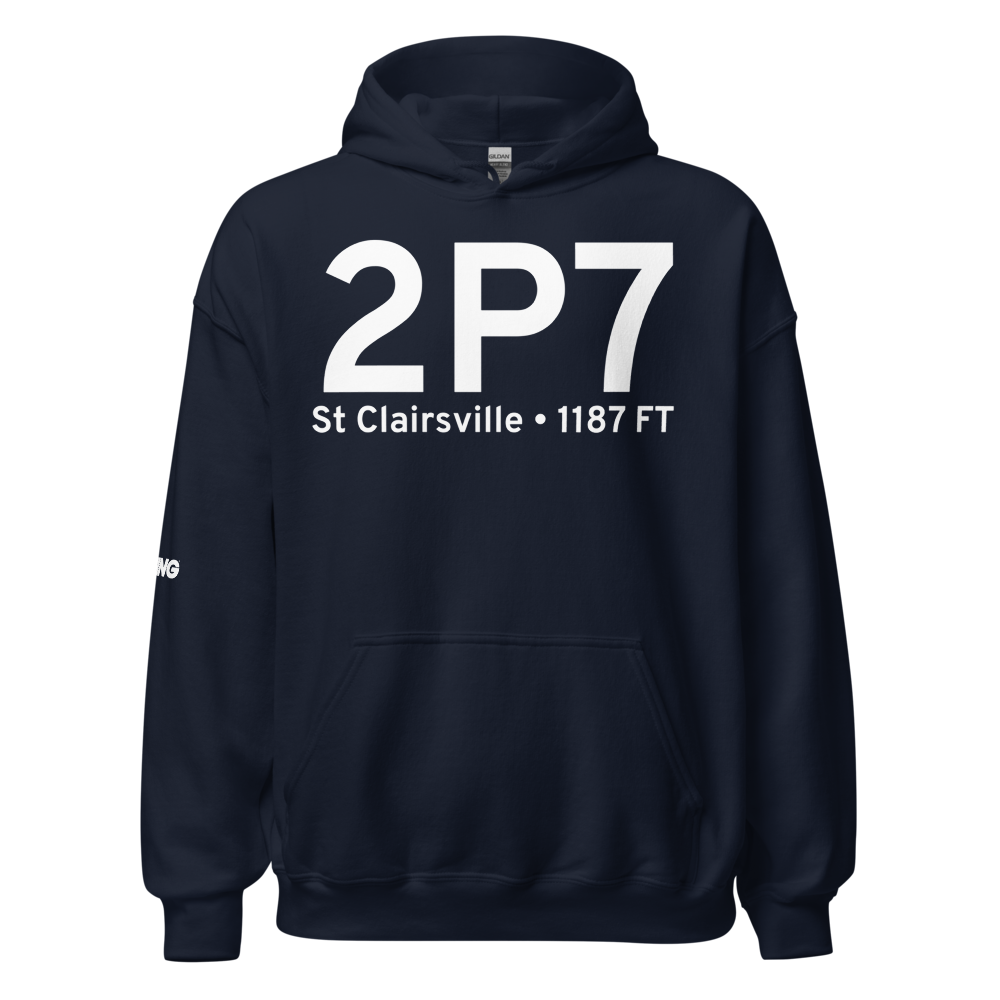 St Clairsville (2P7) Airport Hoodie Sweatshirt 