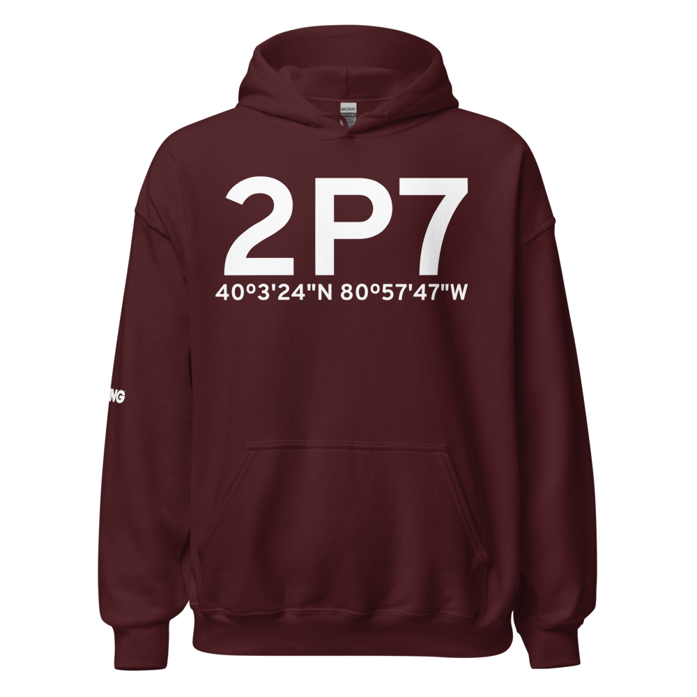 St Clairsville (2P7) Airport Hoodie Sweatshirt 