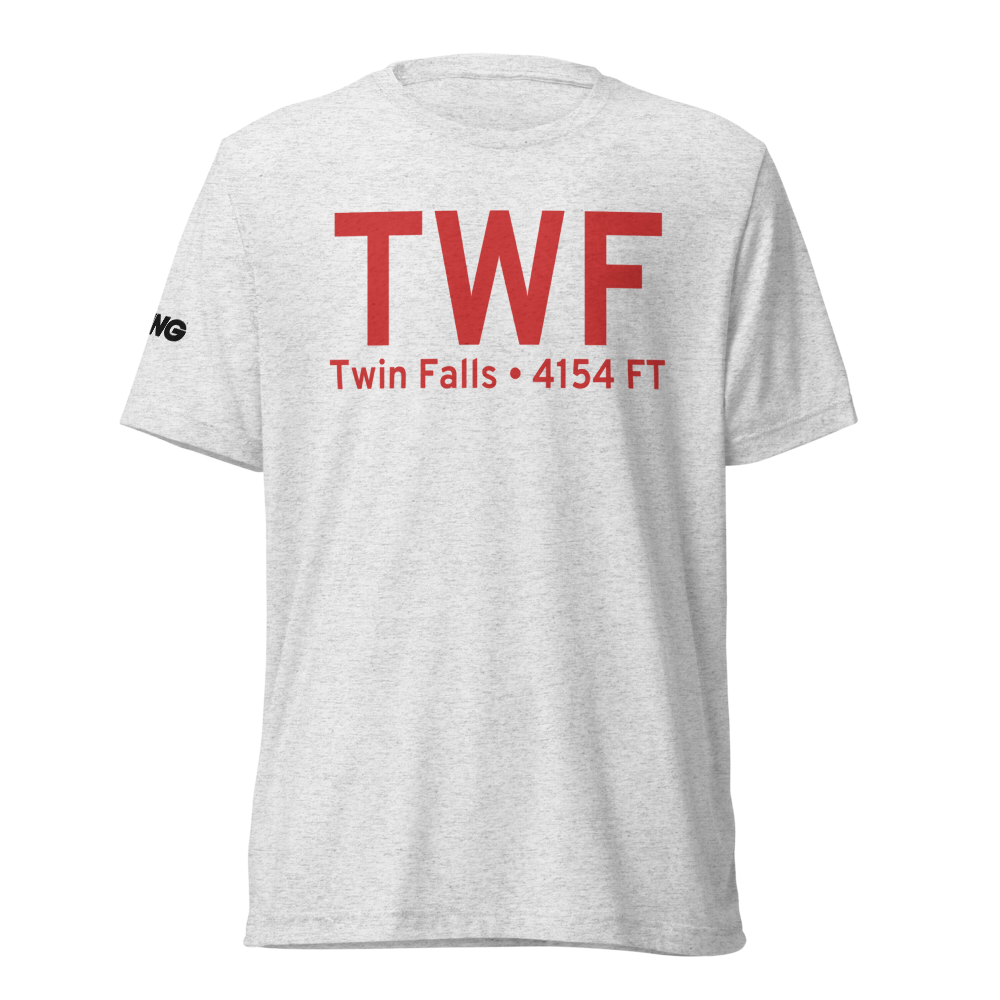 Twin Falls (KTWF) Airport Tri-blend T-Shirt 