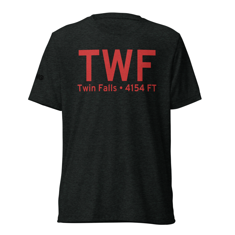 Twin Falls (KTWF) Airport Tri-blend T-Shirt 