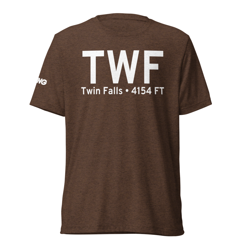 Twin Falls (KTWF) Airport Tri-blend T-Shirt 