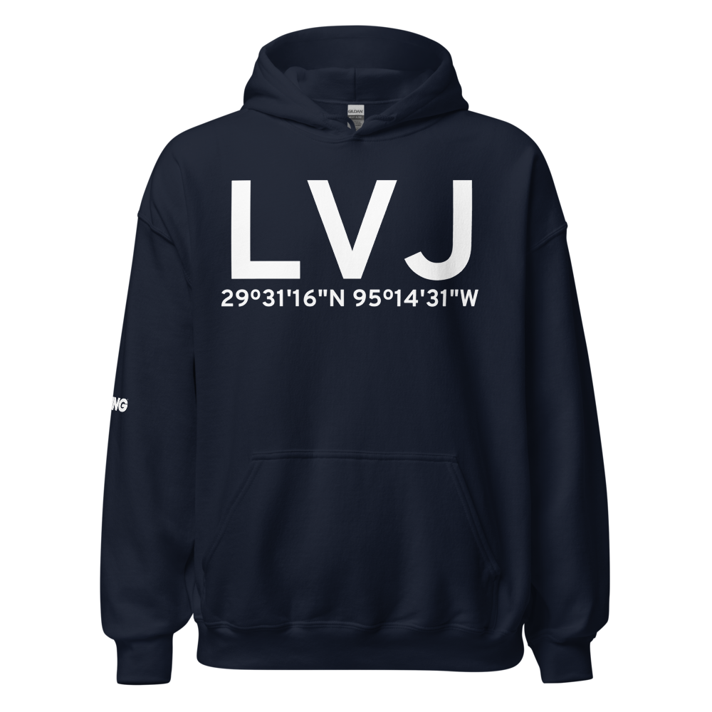 Houston (KLVJ) Airport Hoodie Sweatshirt 