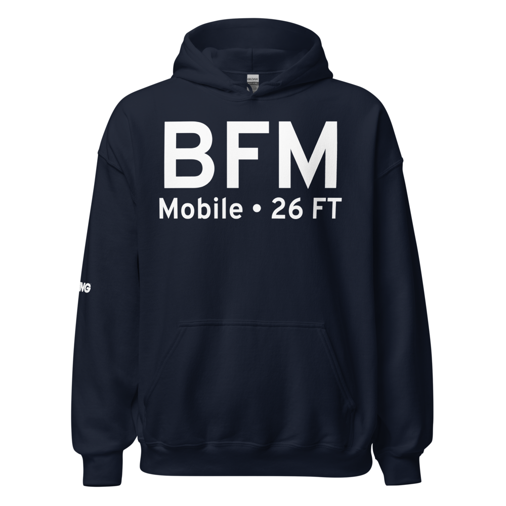 Mobile (KBFM) Airport Hoodie Sweatshirt 
