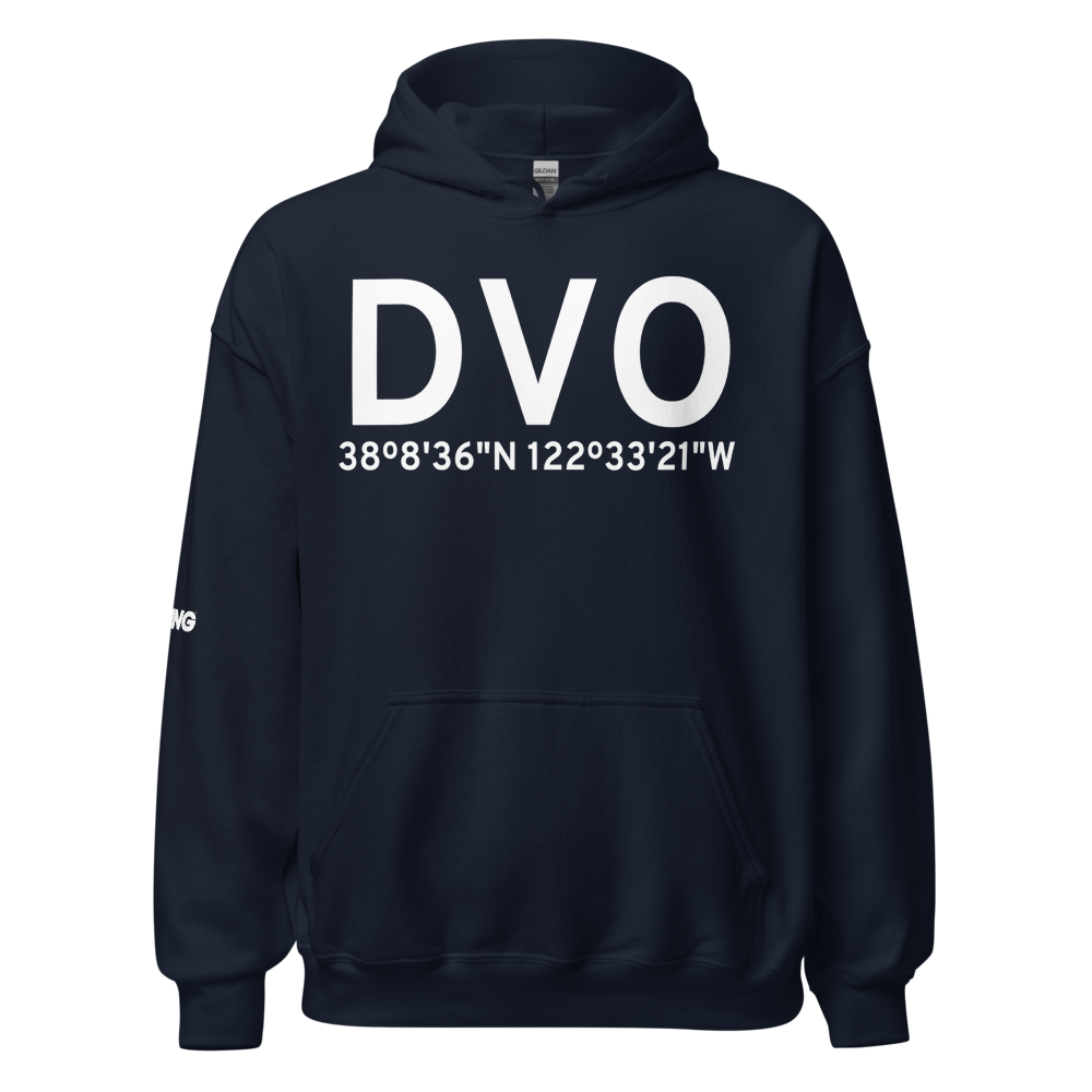 Novato (KDVO) Airport Hoodie Sweatshirt 