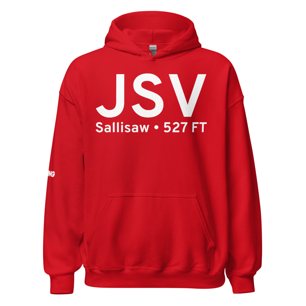 Sallisaw (KJSV) Airport Hoodie Sweatshirt 