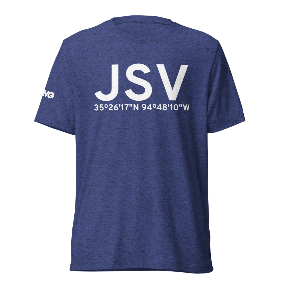 Sallisaw (KJSV) Airport Tri-blend T-Shirt 