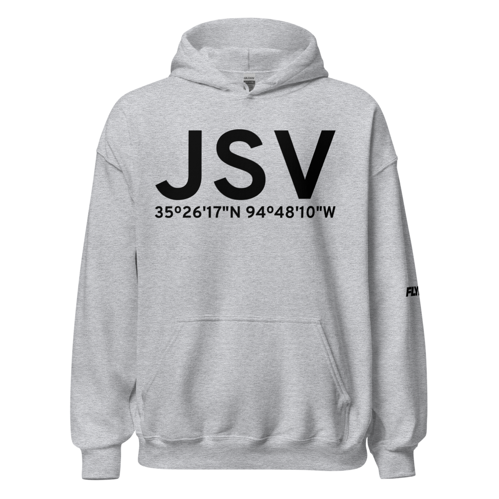 Sallisaw (KJSV) Airport Hoodie Sweatshirt 