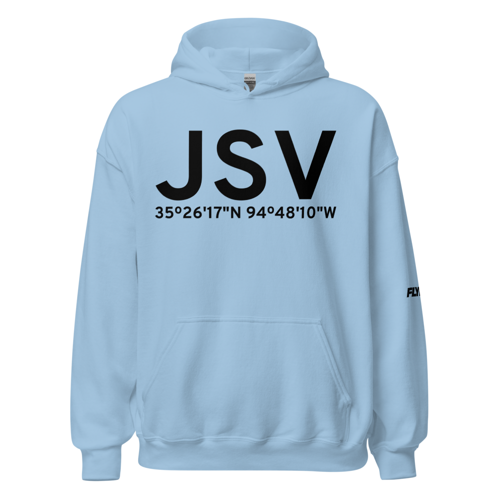 Sallisaw (KJSV) Airport Hoodie Sweatshirt 