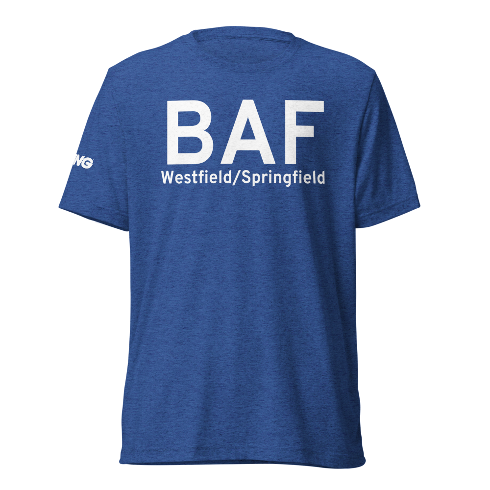 Westfield/Springfield (KBAF) Airport Tri-blend T-Shirt 